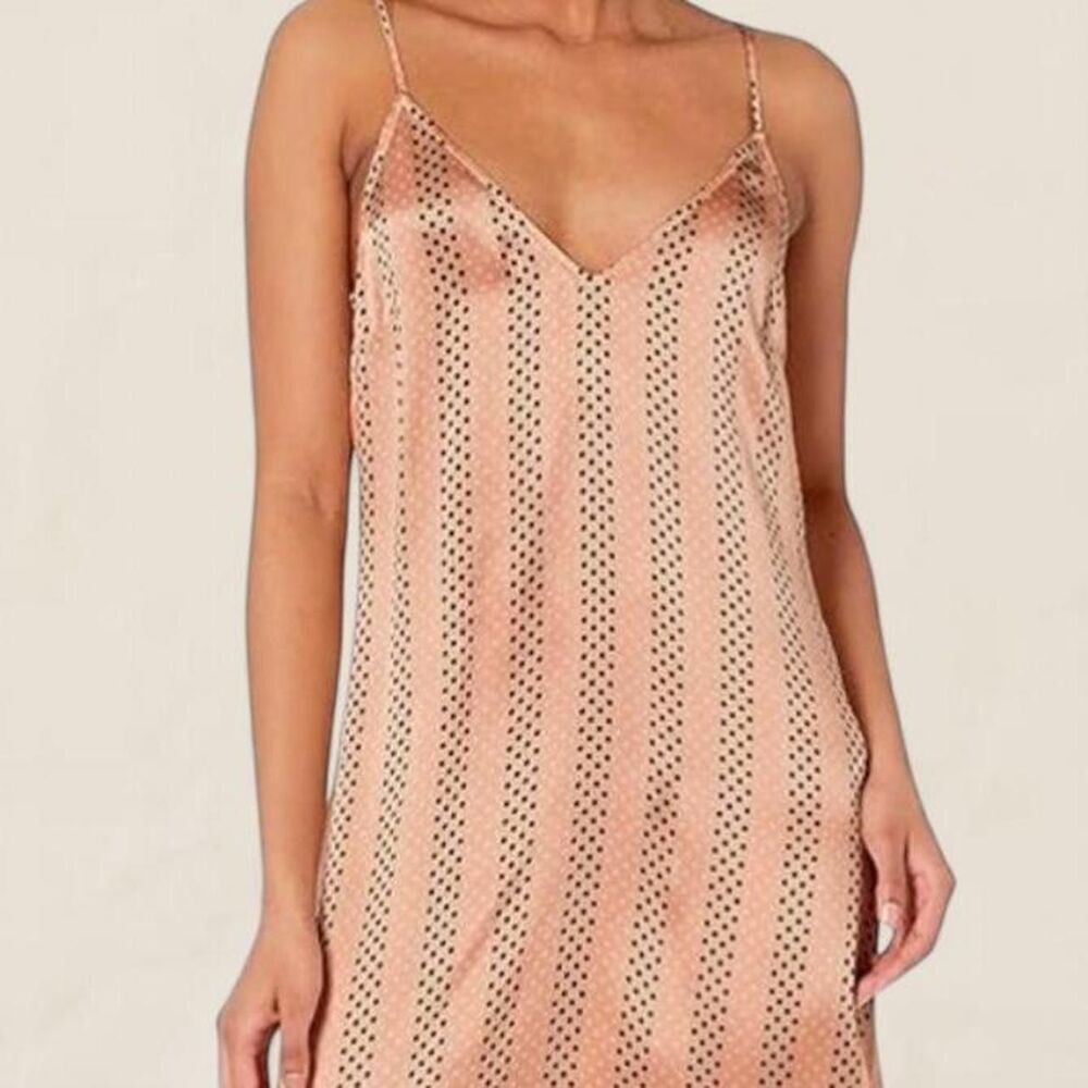 Equipment Lina Silk Polka Dot Slip Midi Dress | Small Feminine Luxury - Picture 2 of 7
